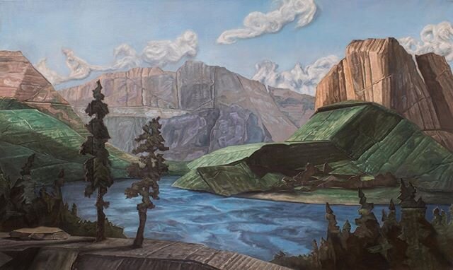 I spent a majority of the fall finishing up this commissioned landscape and am now happy to share the finished piece.  Pretty satisfied with the results!

Oil on canvas
30&rdquo; x 50&rdquo;
2019