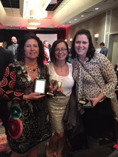 Veronique on left, receiving her top 10/400award