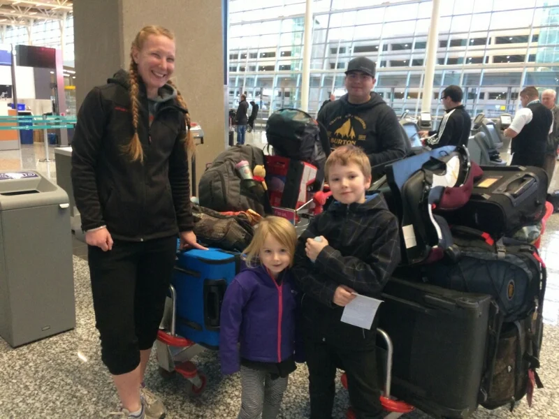 Our luggage load in YYC 