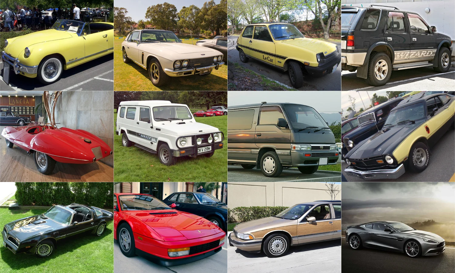 Vehicle Model Names