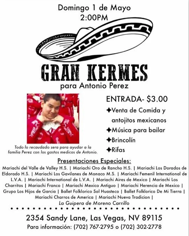 Kermes for Antonio Perez