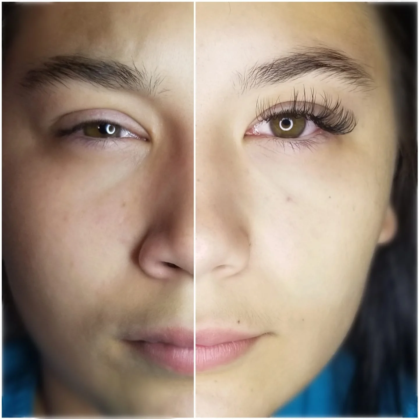 Look how these lashes open up her eyes!
