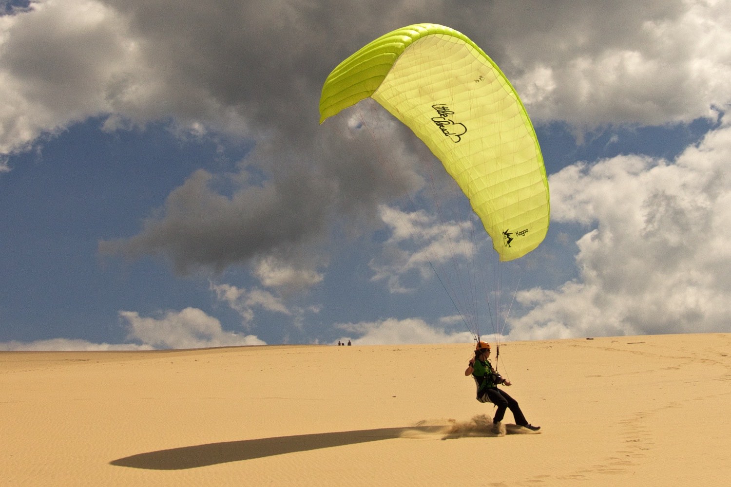  Skimming the sand, paragliding at Dune de Pyla 