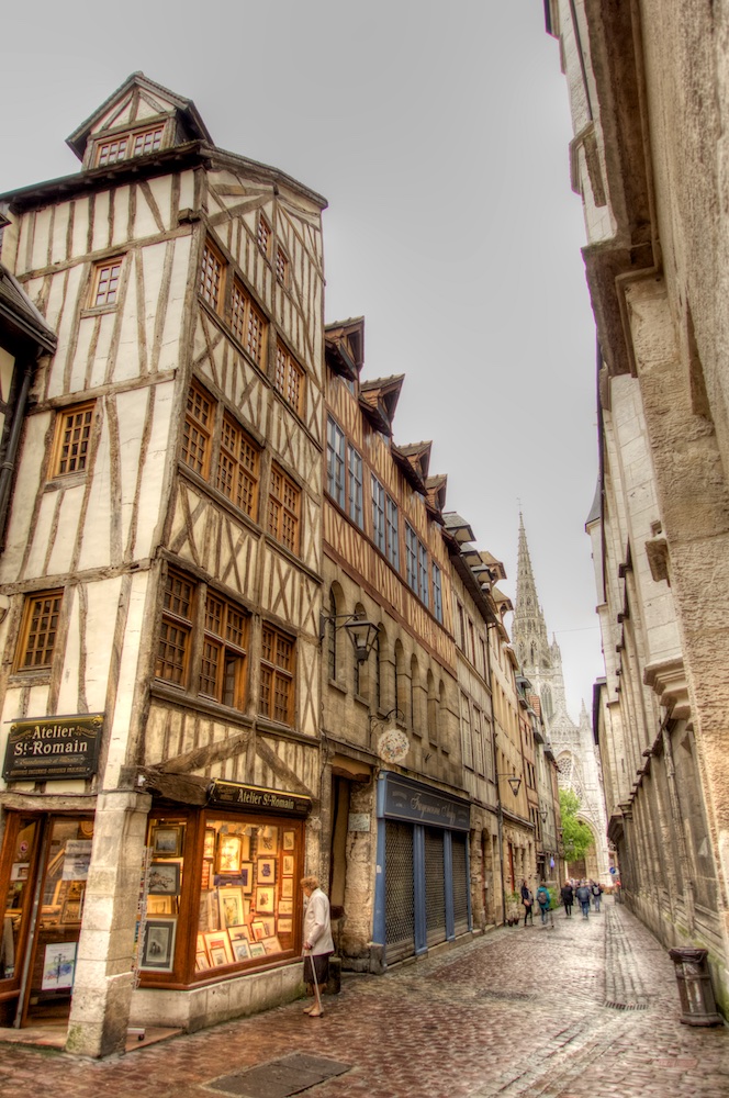  Picturesque town of Rouen, France 