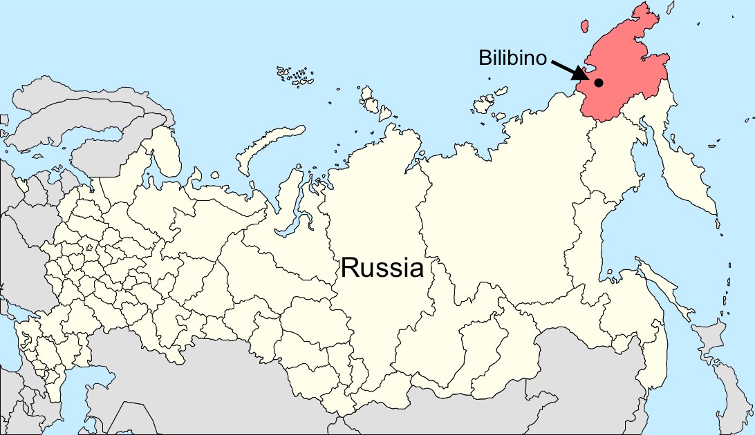 Russia with the Chukotka Autonomous Region in red (click for larger image).