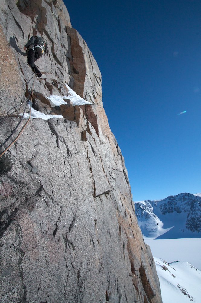  We didn't climb far on the buttress as we had to little gear for such a difficult rock climb 