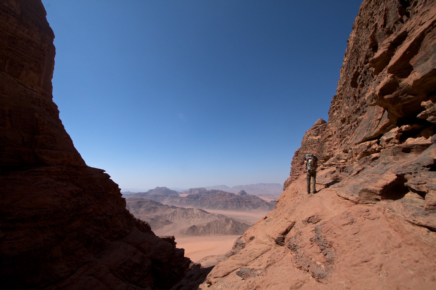  Exposed ledges on Sheik Hamdan's Route 