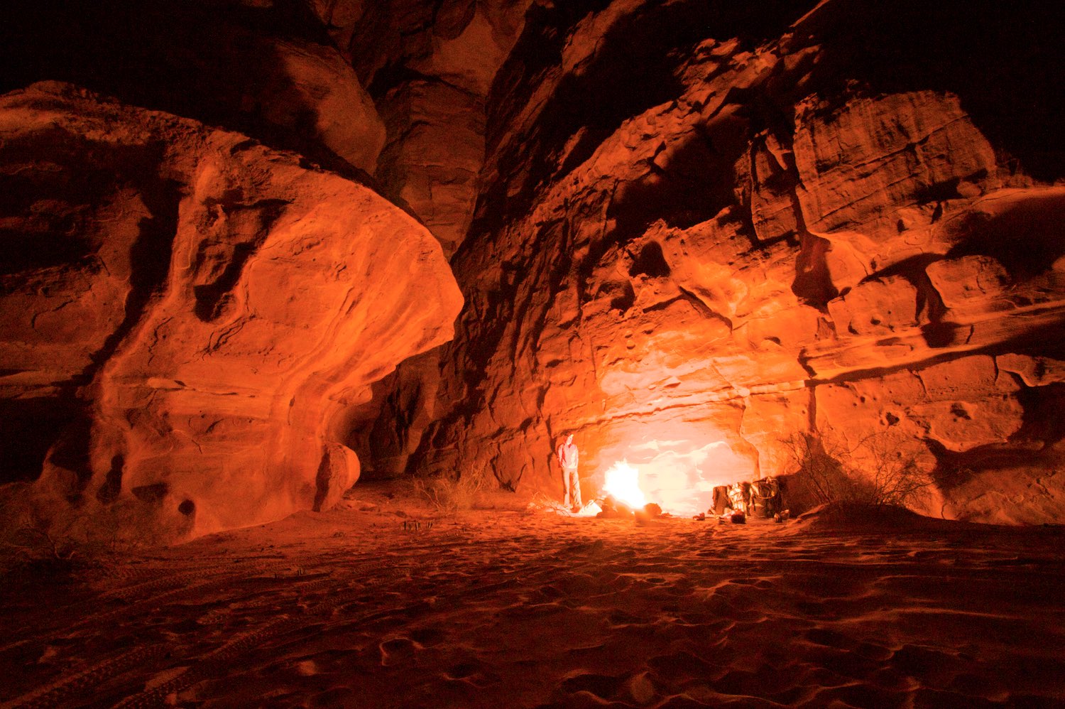  Camping out in Barrah Canyon 