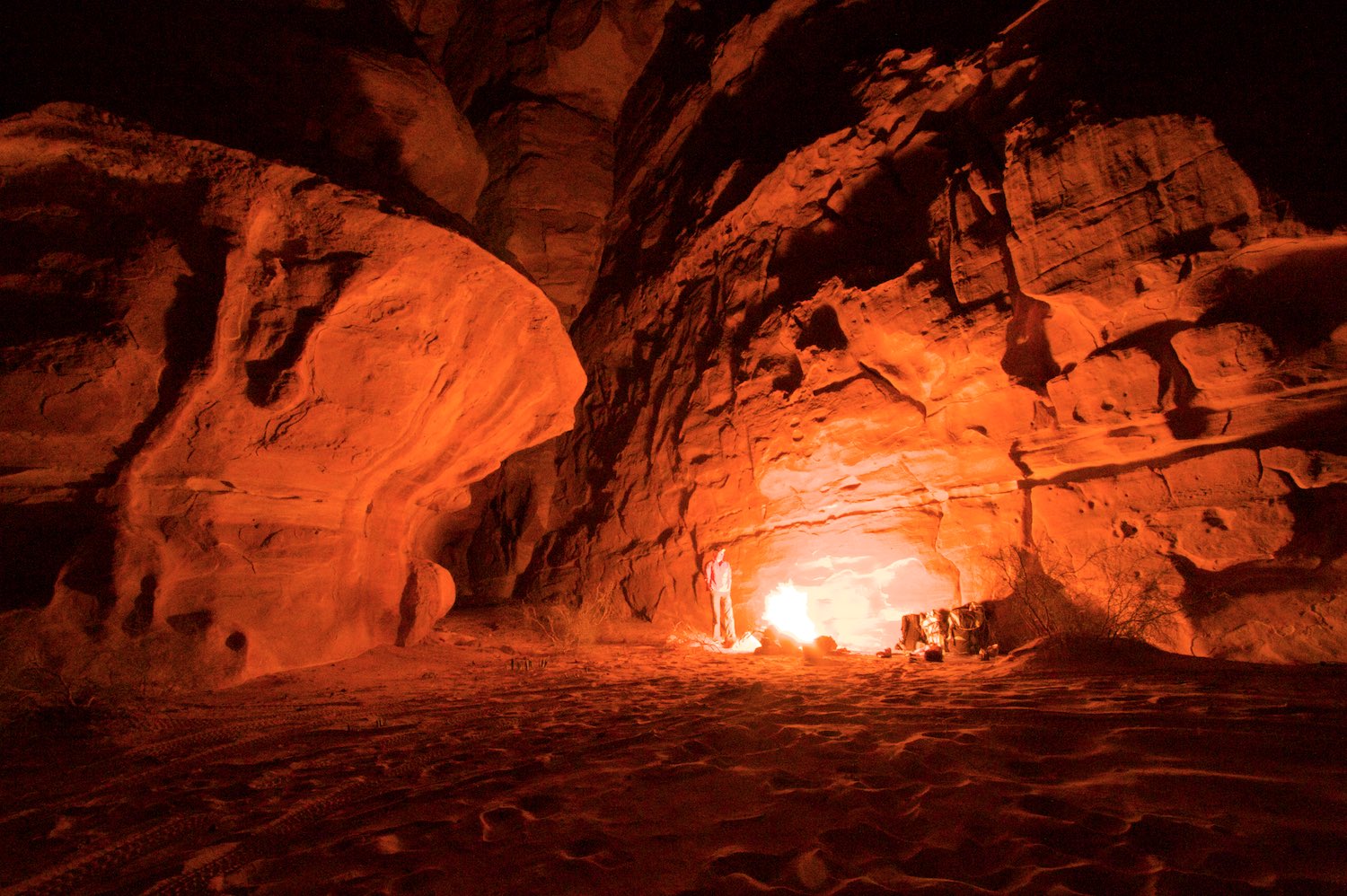 Camping out in Barrah Canyon