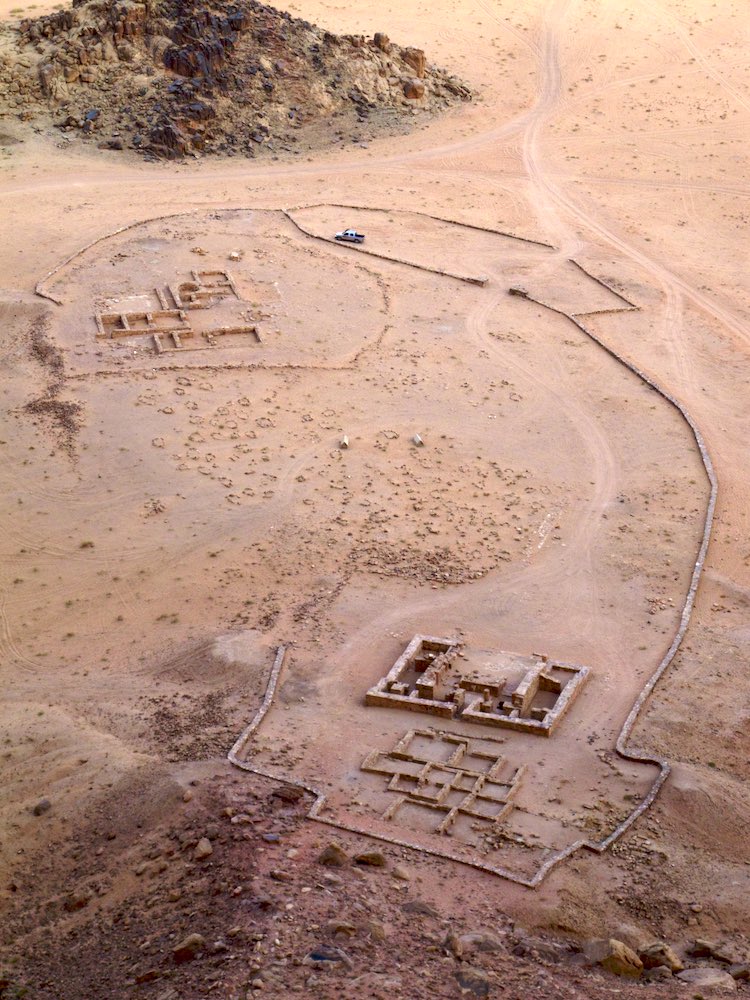  Nabataean ruins near Rum village 