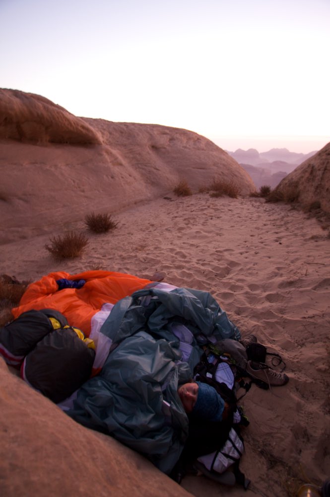  Bivvy spot on top of Jebel Rum 