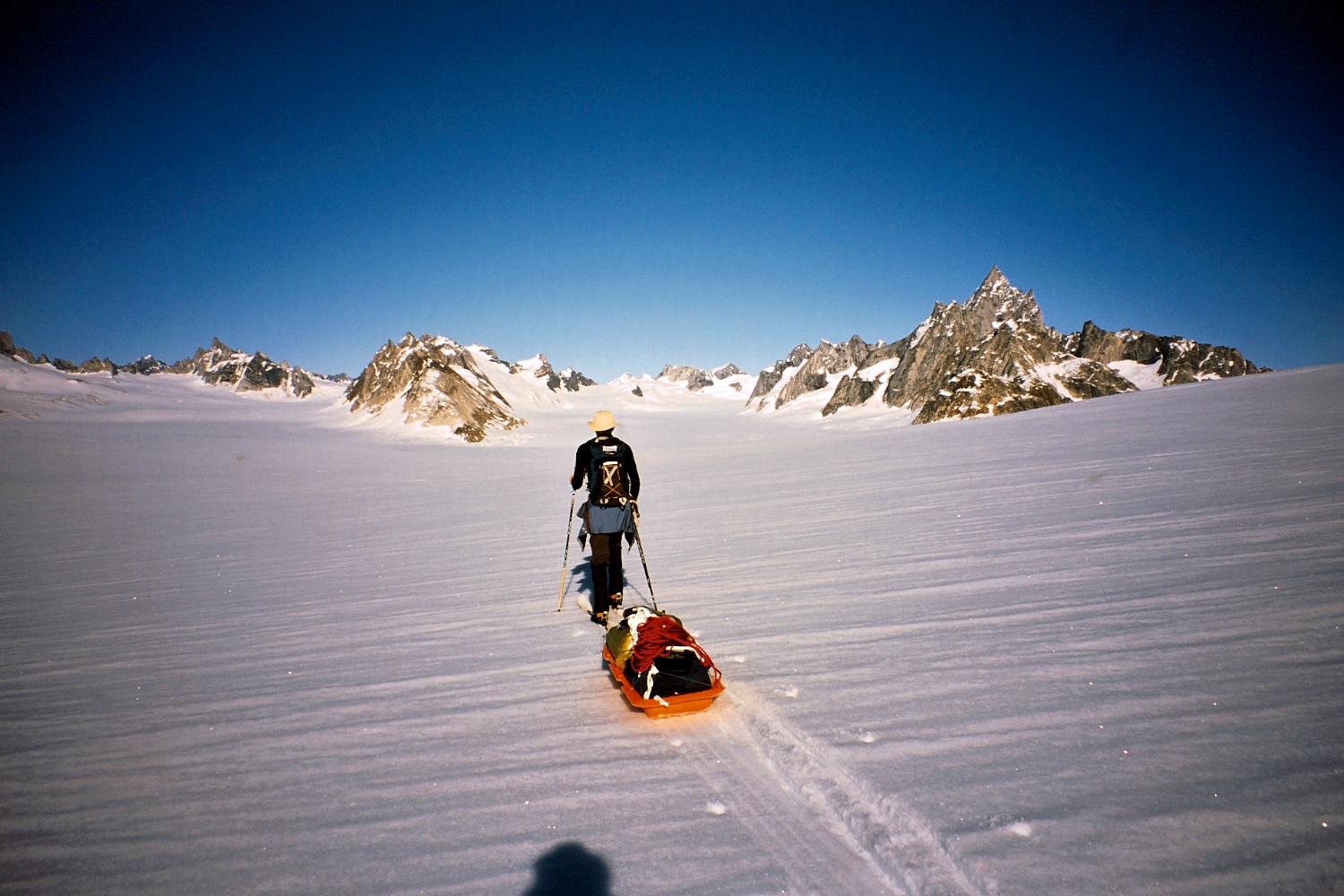 Skiing to the Col de Phantome