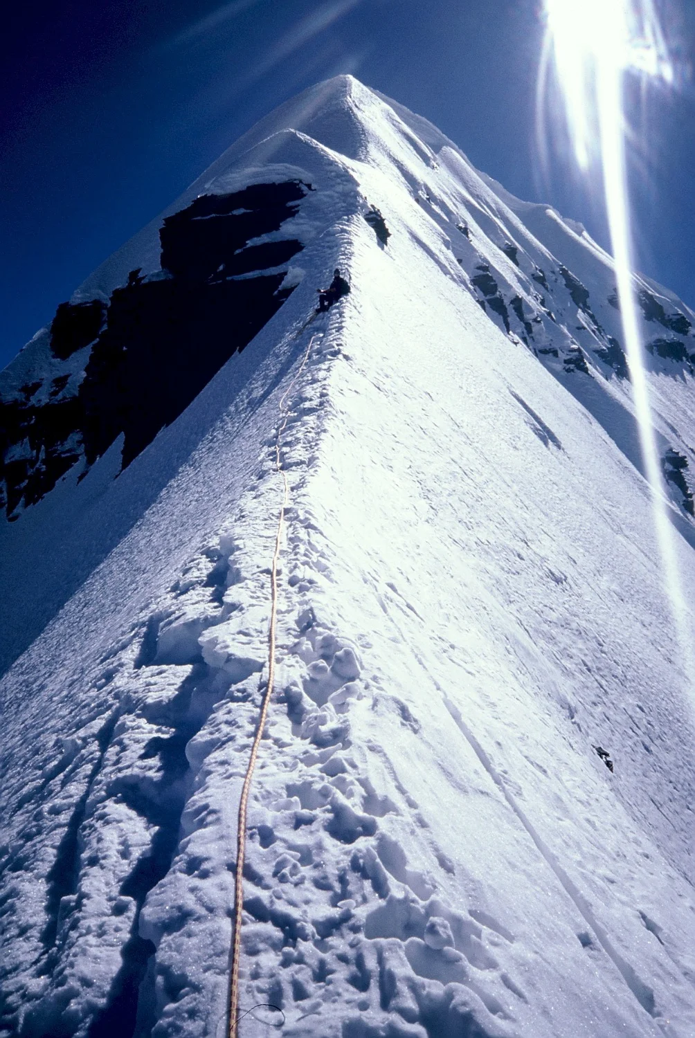 Approaching the summit of Cabeza de Condor