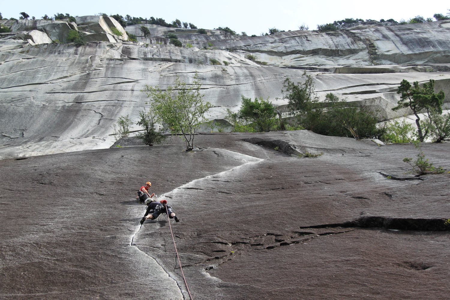 On 'Exasperator' (5.10c), Grand Wall, Squamish