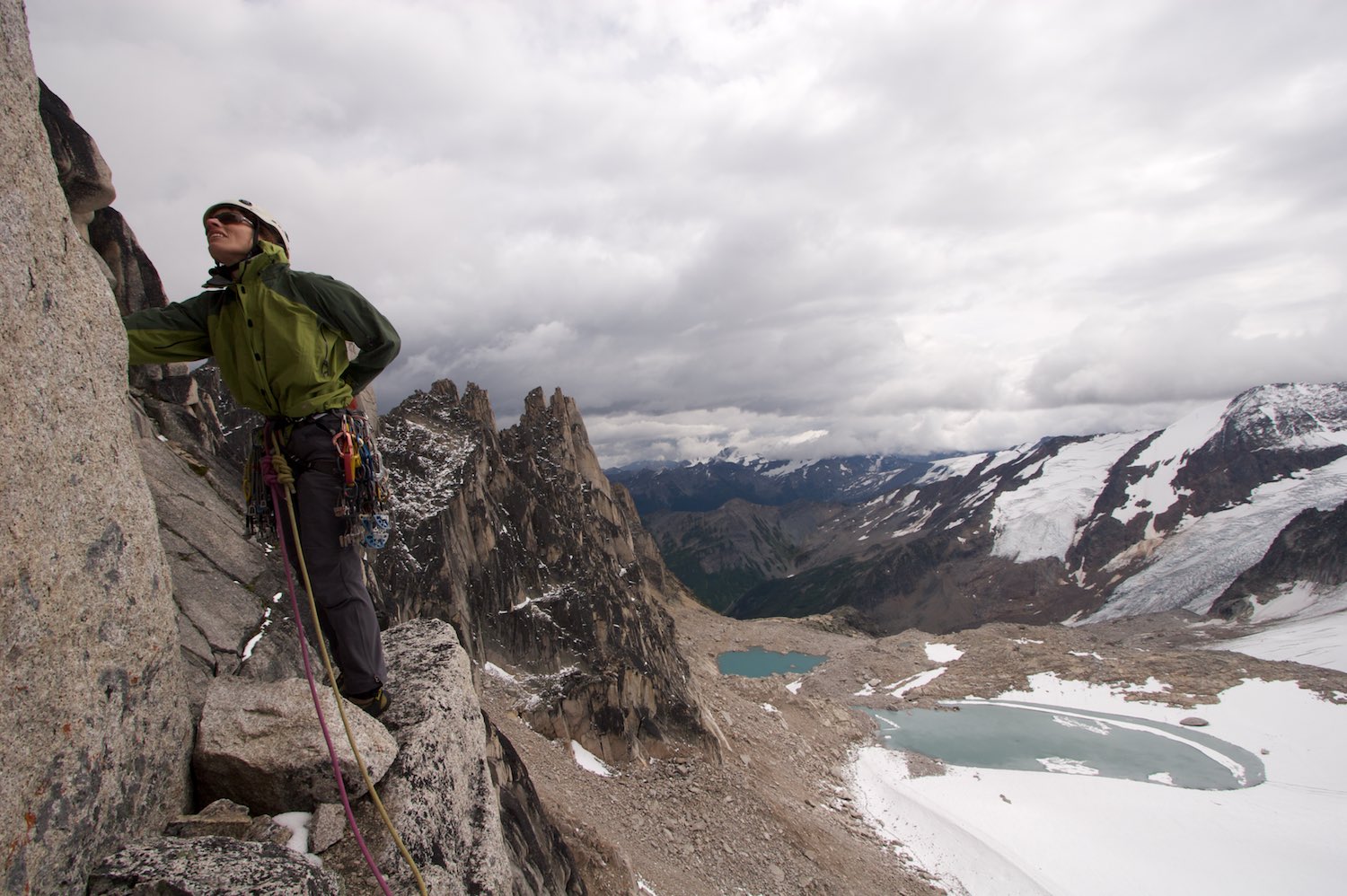 Gemma about to head up another pitch on 'McTech Arete'