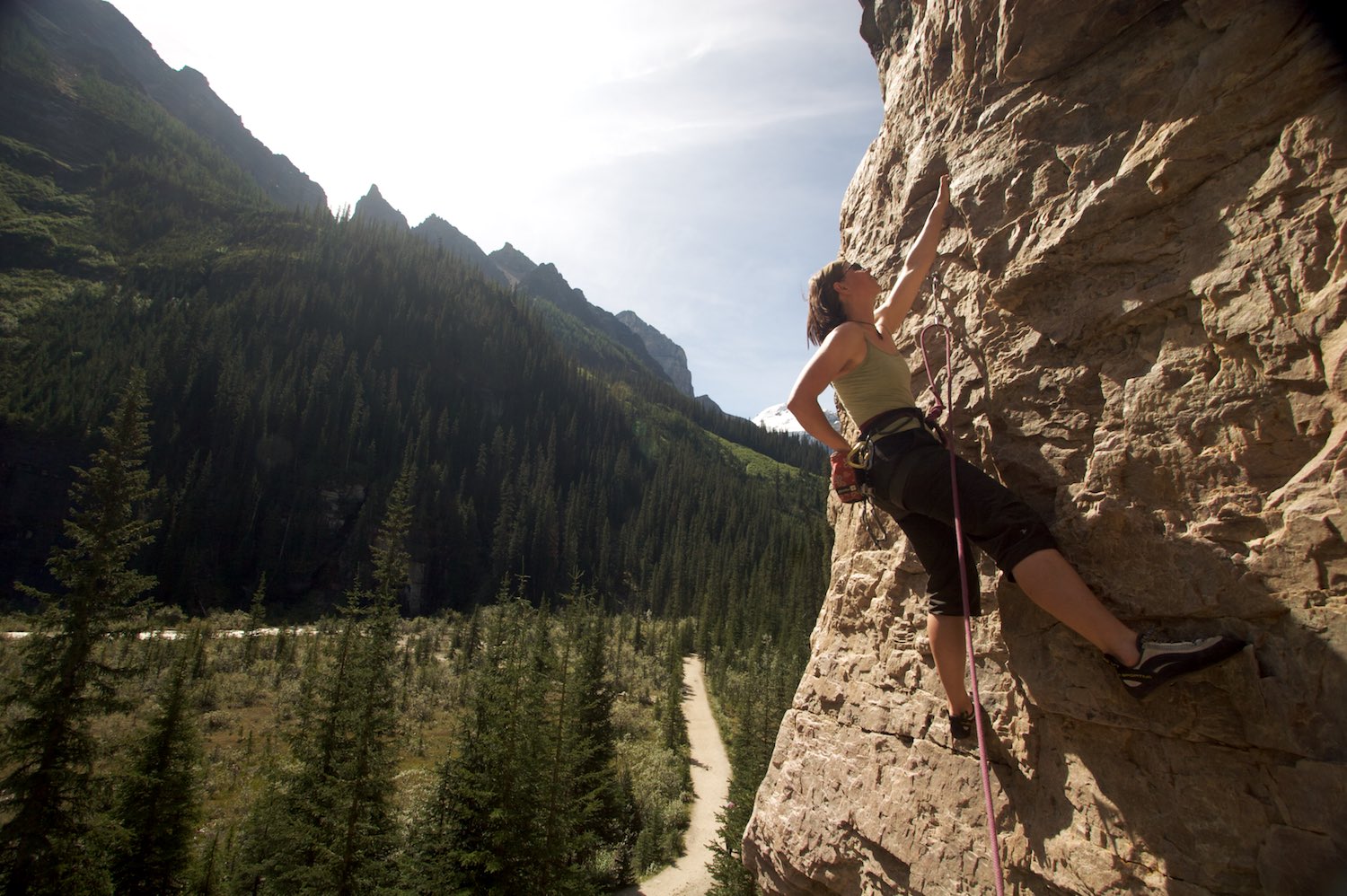  Climbing at Lake Louise 