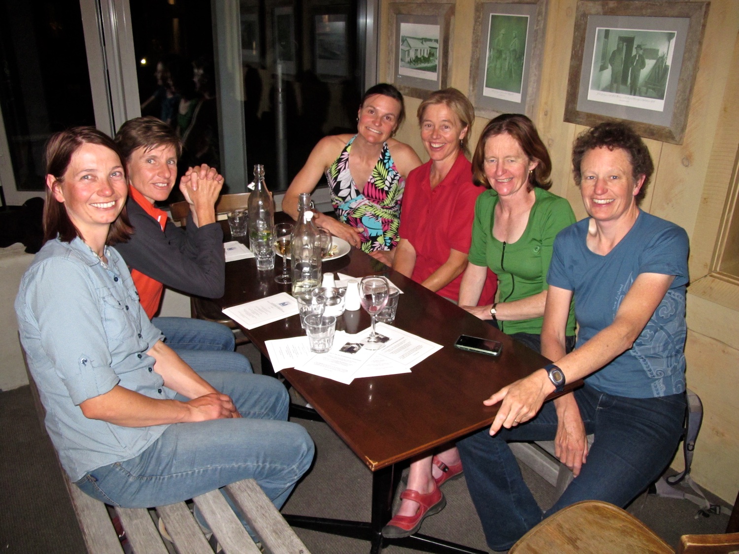 Tash and Vanessa with some of the kiwi women taking part in the centenary celebrations of Freda Du Faur's Mt Cook ascent