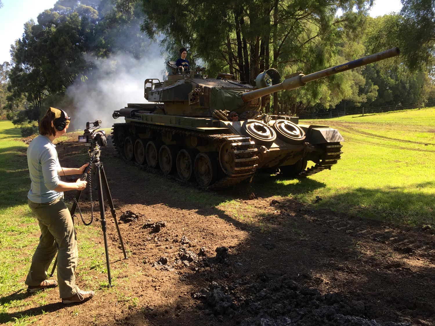 Centurion tank in action