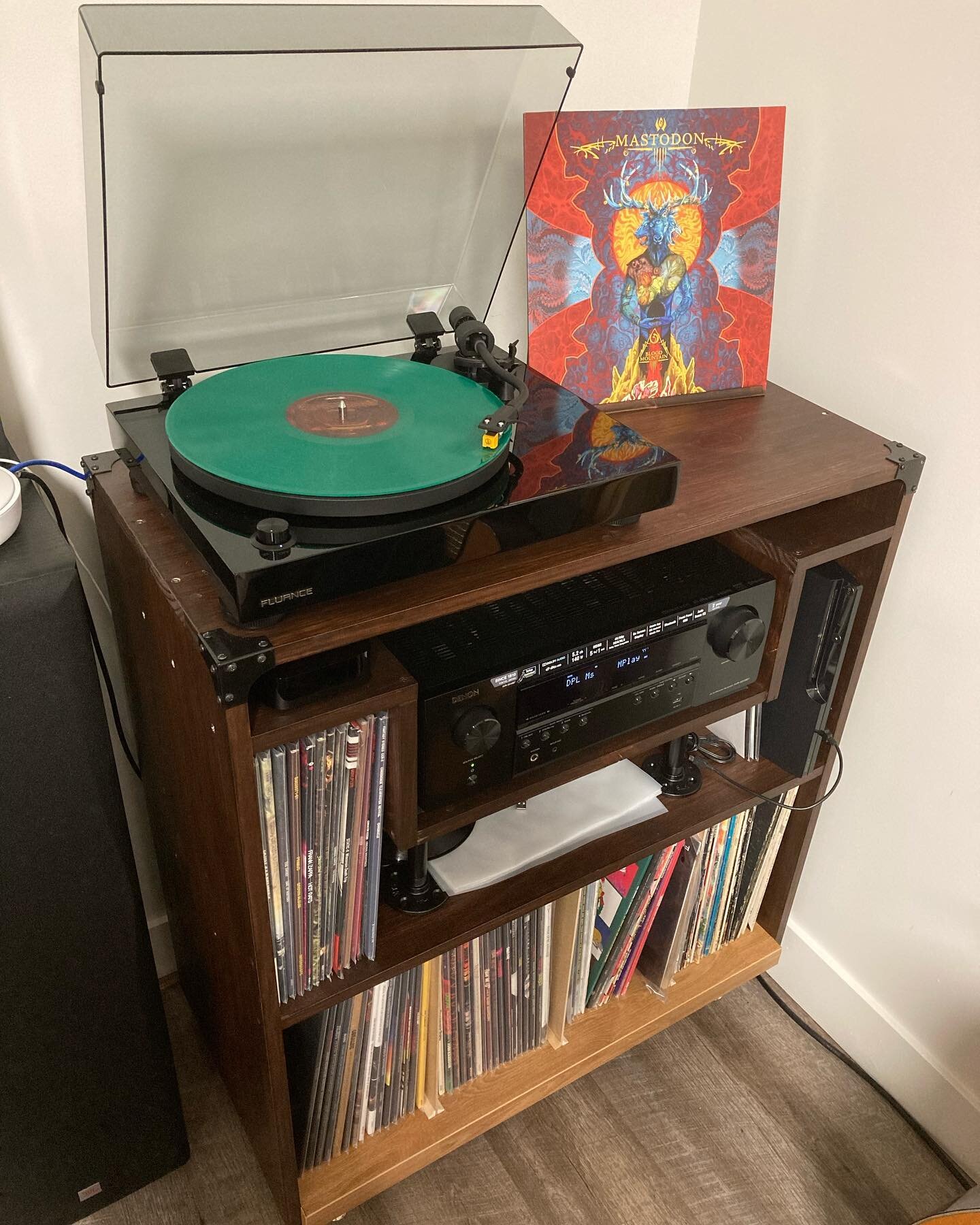 When we moved into our new place last year, I wanted a proper setup for my turntable, records, receiver, etc. I looked at probably hundreds of listings for cabinets, I decided to build my own to accommodate the components that I have. I made a number