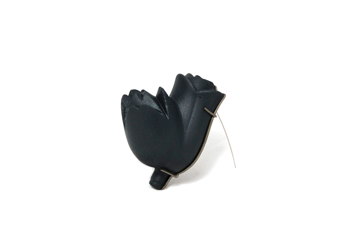 WP 02 | 2016 | Wipha's personal collection, Wooden flower, Plastic, Copper
