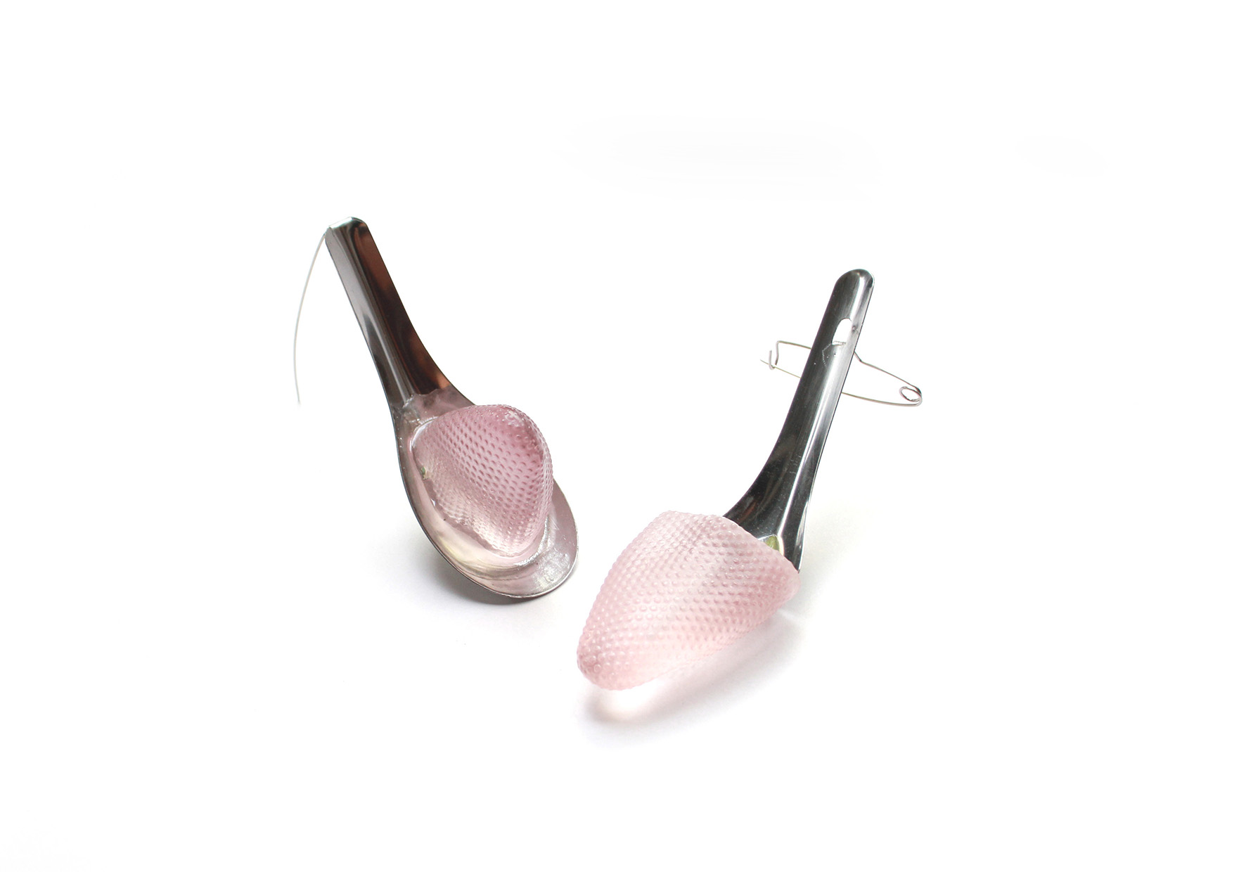 Tongue02 : Brooch, Resin, Stainless Steel