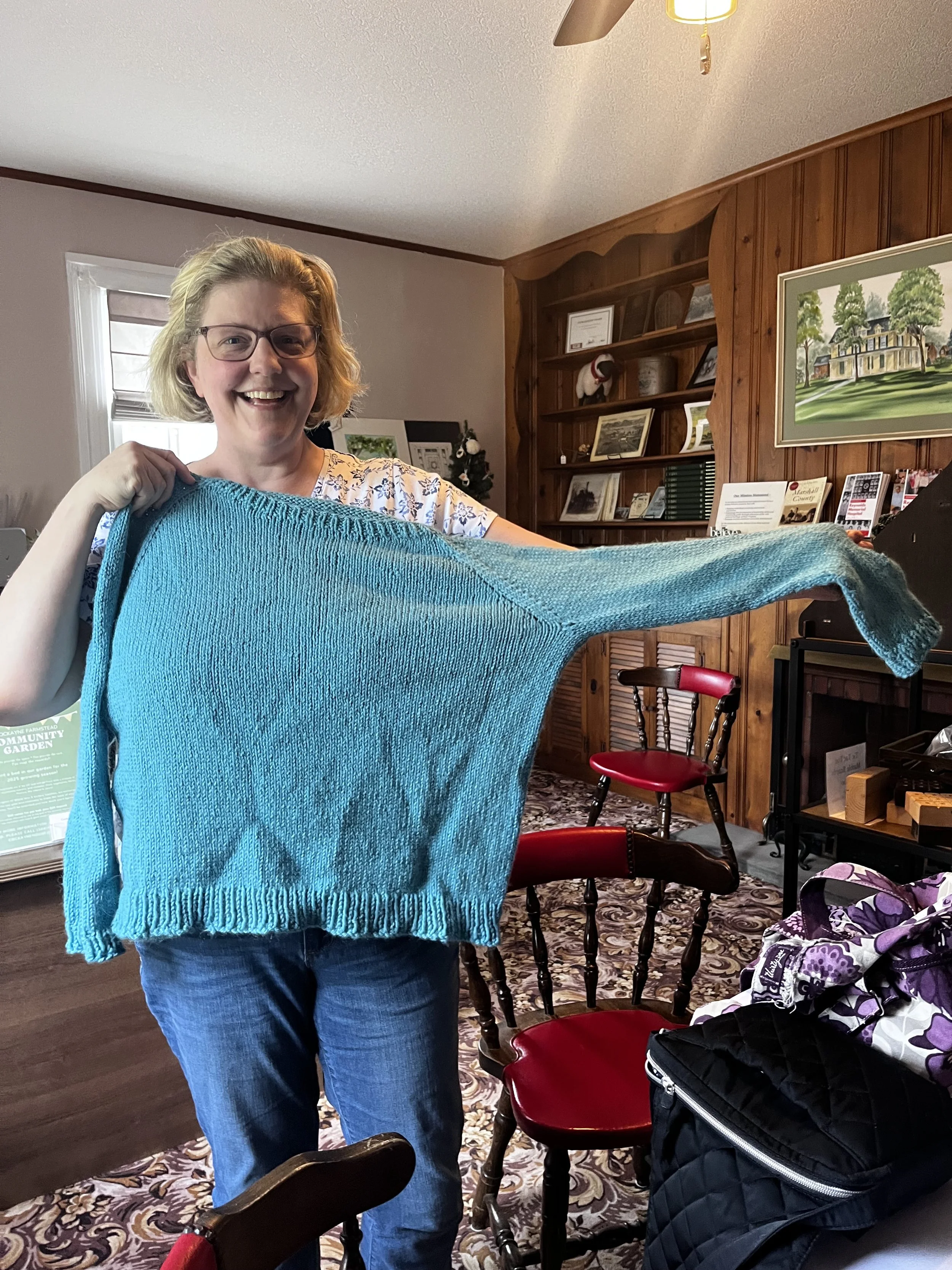 Intermediate Knit - Make Your First Sweater  Begins Jan. 20th to Feb. 24th