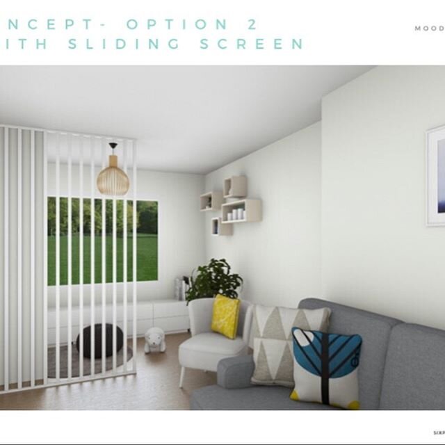 I N T E R I O R . R E N D E R I N G 
A little bit of visual design rendering today helping clients visualise their space and the new design.

They wanted to be able to zone off the playroom area whilst maintaining the natural light coming through

Ho