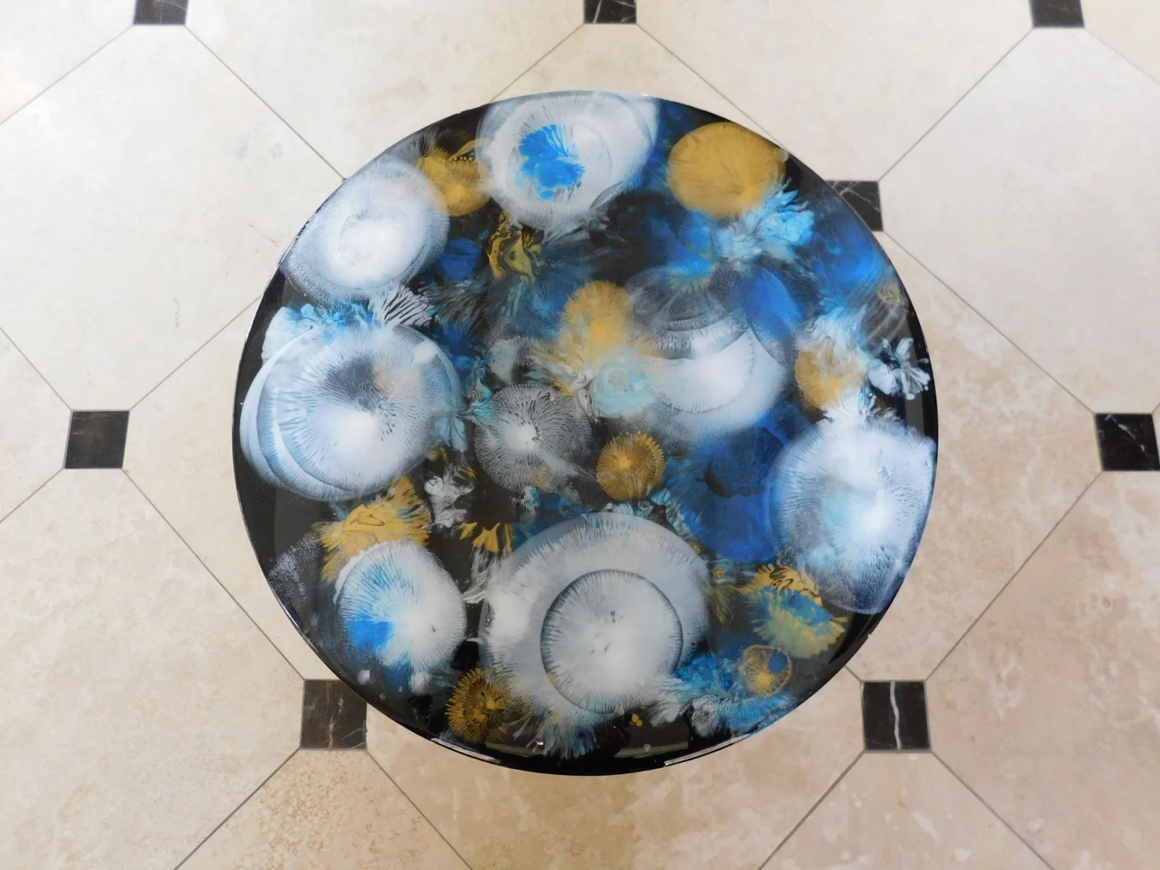 Colorful Discs Art Table
