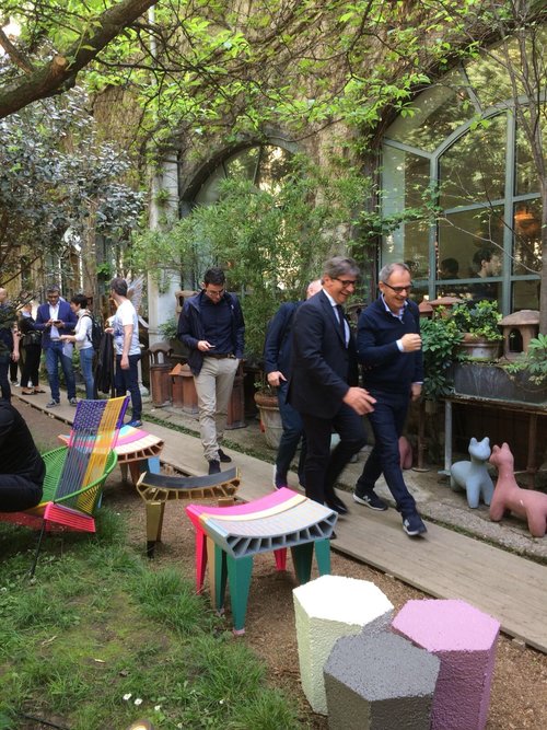 + Kurul. Mobiliario expuesto en la galería Rossana Orlandi en el FUORISALONE Salone del Mobile di Milano 2018. . Del 17 al 22 de abril de 2018.