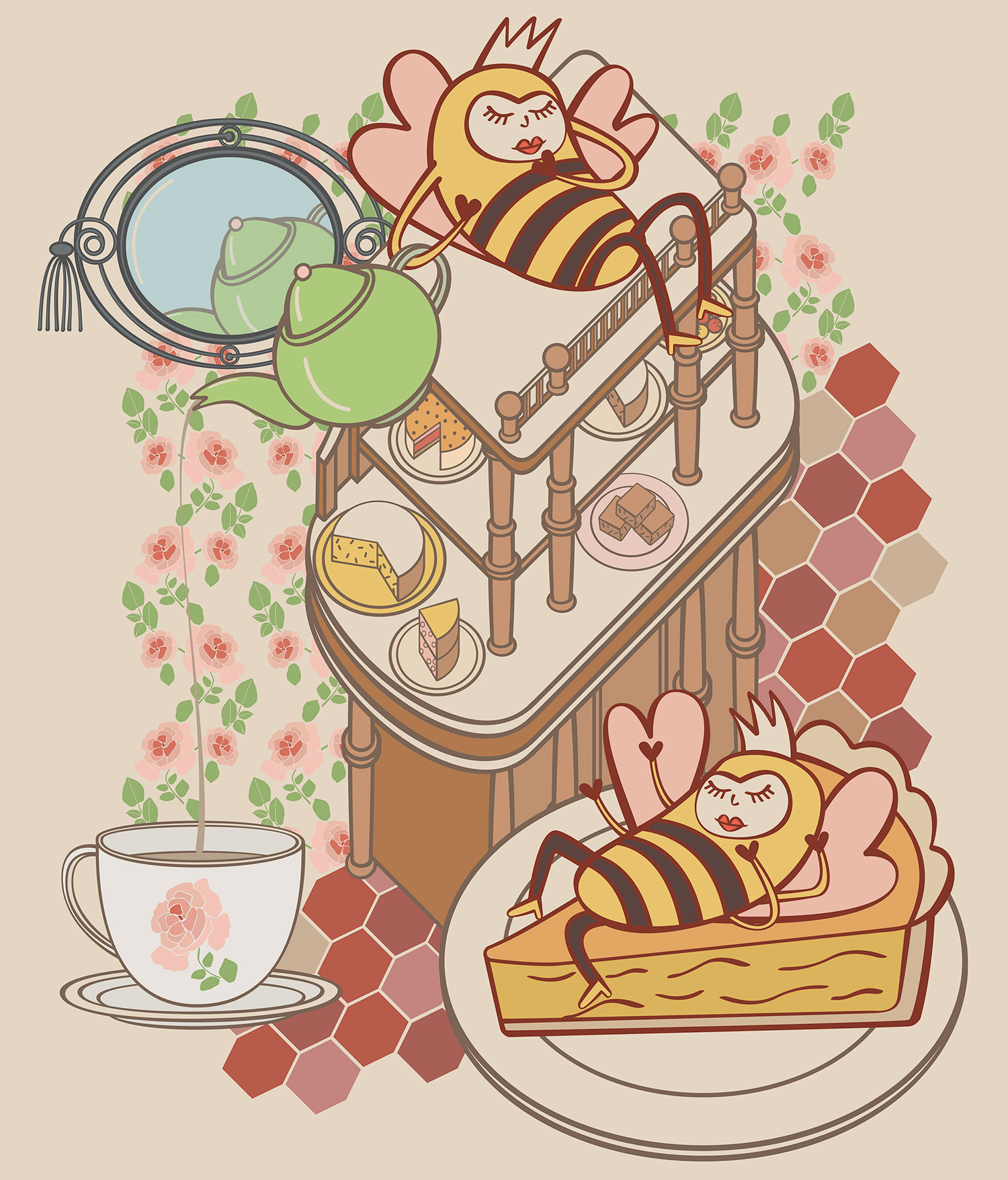 Restaurant Review Illustrated: Les Deux Abeilles in Paris.