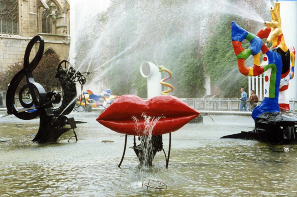 Niki de Saint Phalle & Jean Tinguely , Sculptures in homage to Igor Stravinsky next to George Pompidou centre in Paris. Photo credit Mike Marsh on Flickr