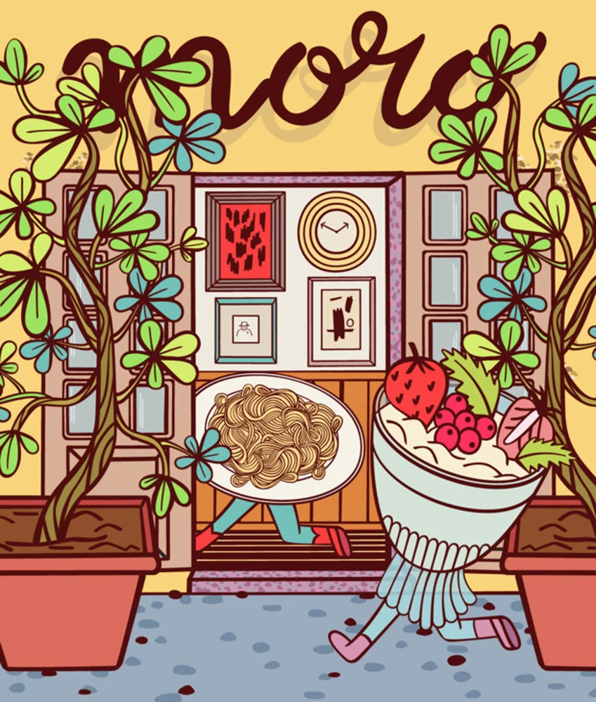Artwork for restaurant review of Al Moro