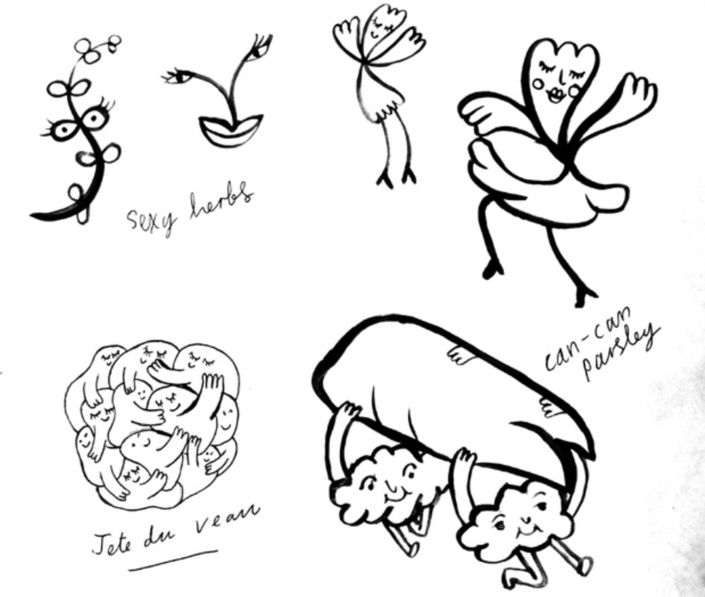 Initial sketch for Gilles & Cecilie’s artwork for Le Monde