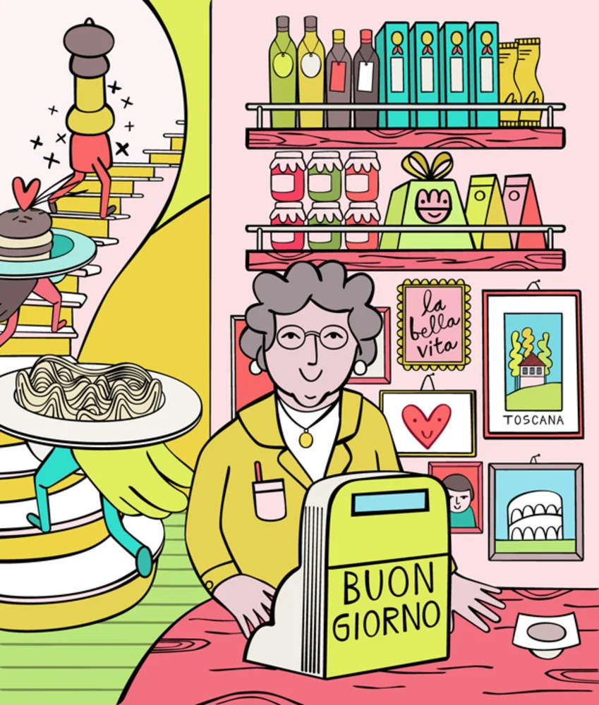 Artwork for restaurant review of Pastavino