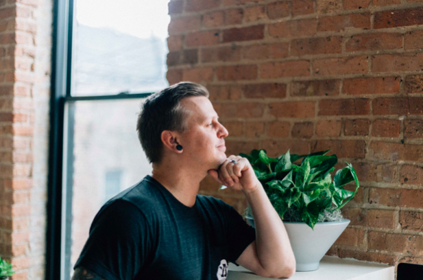 Photo: Michael Johnston, CEO, pensive.