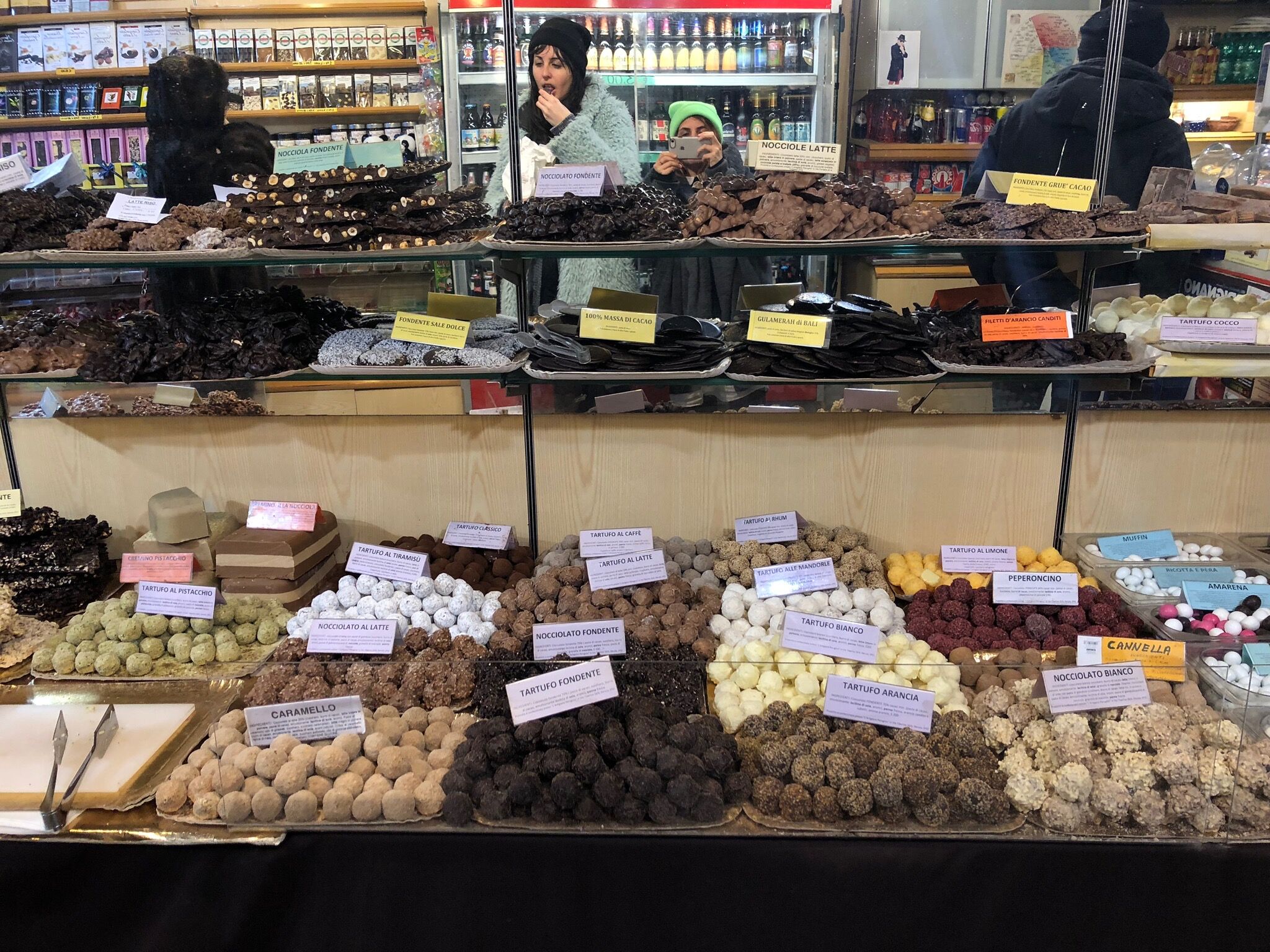 Chocolate truffles in Perugia, Italy