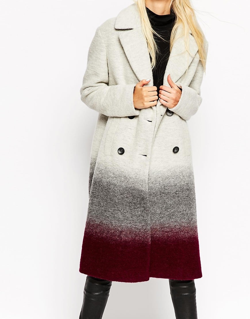 ASOS TALL Coat In Oversized Fit in Ombre — $131.72
