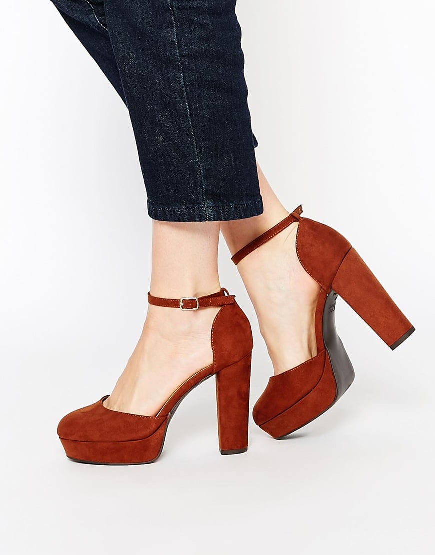 New Look 70s Blocked Heeled Platform — $24.81