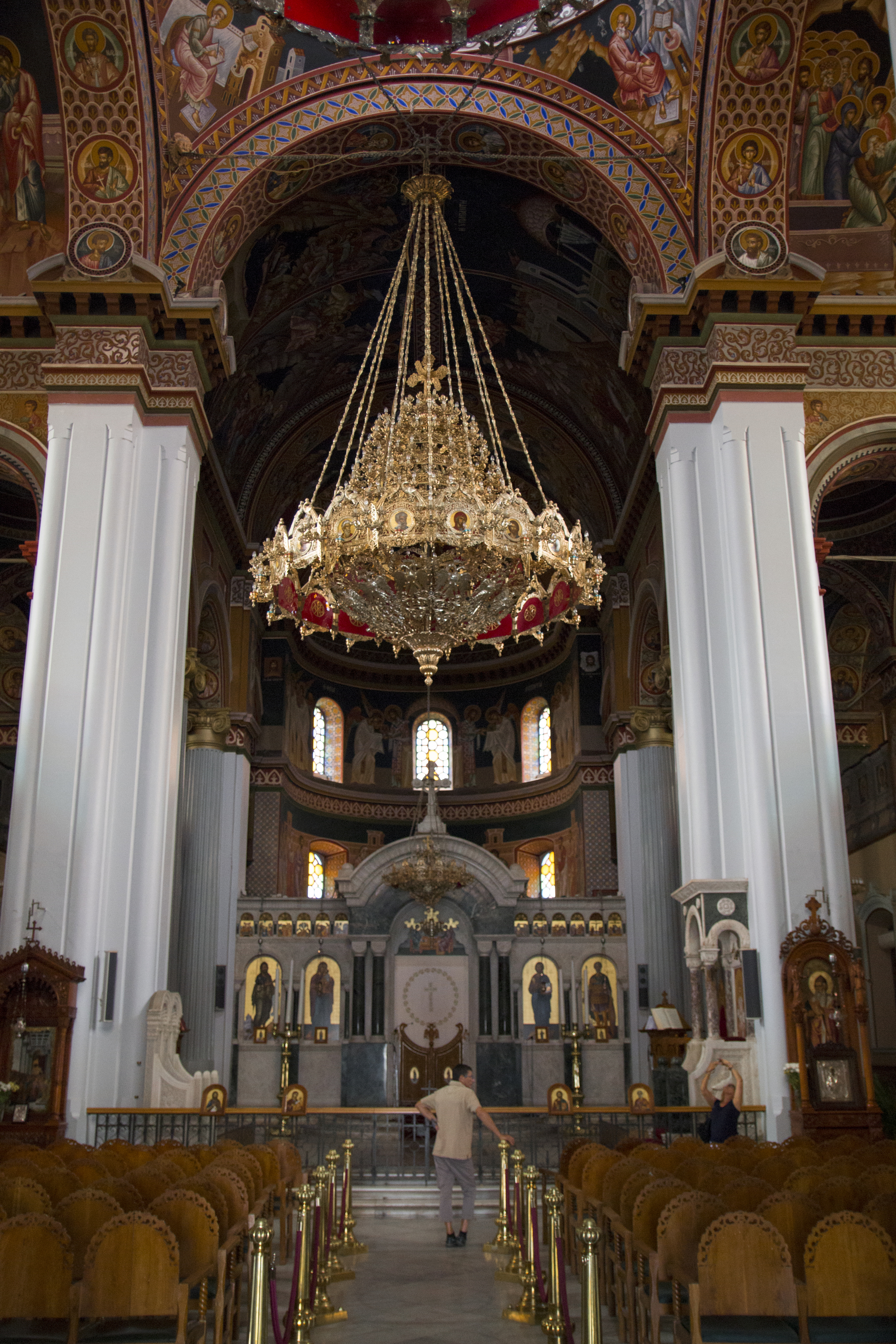 Inside a church