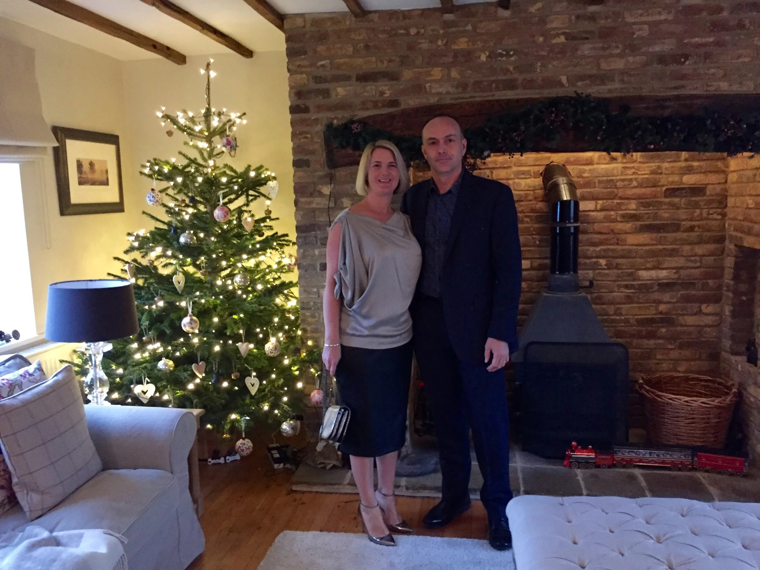Coincidently Chris and the boys were off out on their Christmas party too, so we were able to have a Chrimbo photo together before heading off in seperate directions.