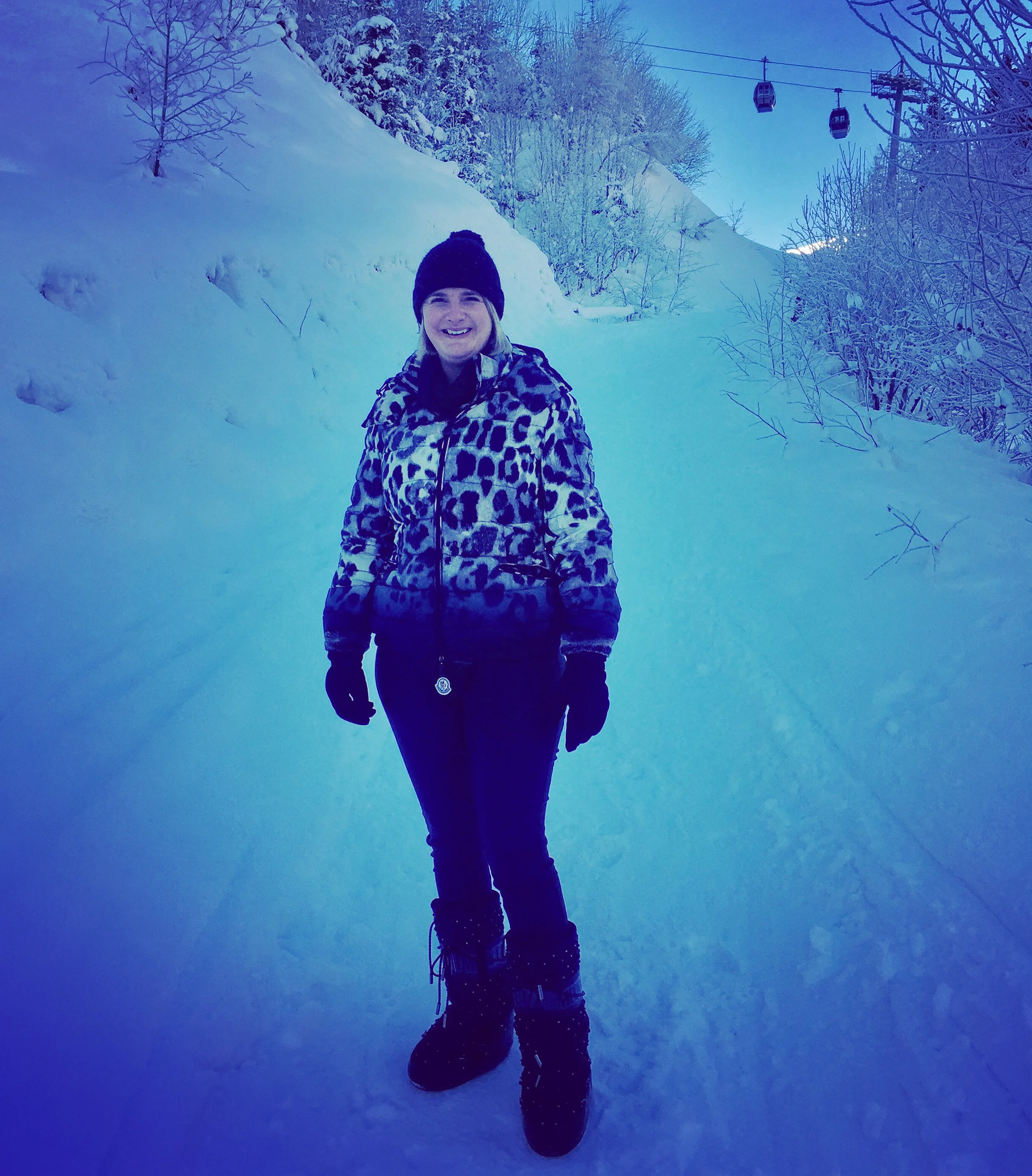 Out for one of our walks, we went up this little hill only to find ourselves on a black run, needless to say we swiftly came back down. 