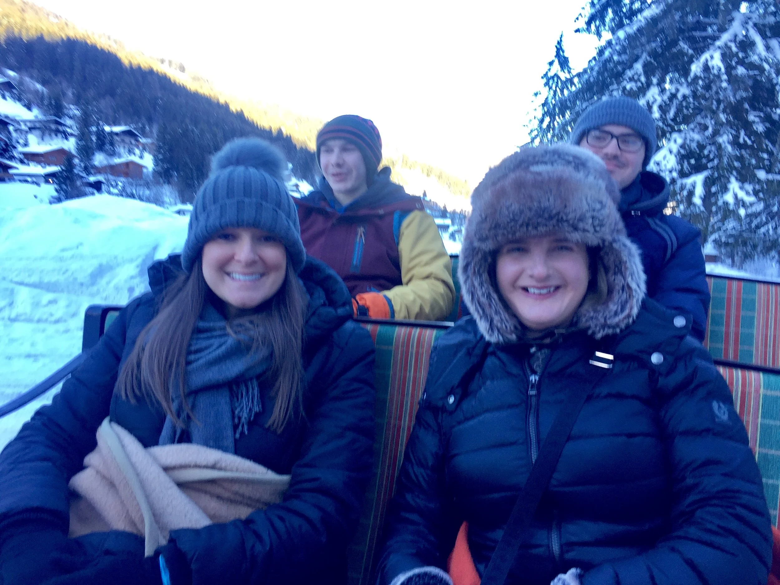 A horse drawn sleigh ride in the mountains was probably the highlight of my week. I would wholeheartedly recommend a trip to Baumzipfelweg and Golden gate bridge (Hinterglemm, Austria. if you happen to be passing)