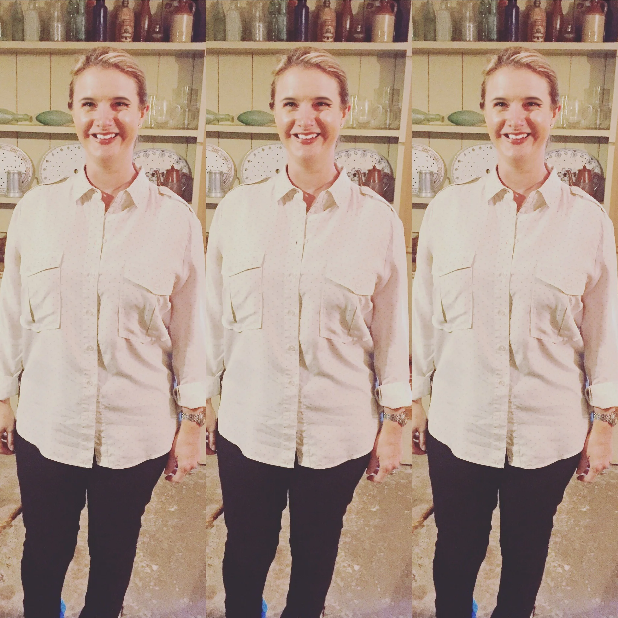 Dress down Sunday - Silk shirt from Jack Wills, Jeggings from Dorothy Perkins. Boots from Phase Eight. Still sticking to Slimming world which has left me between trouser sizes at the moment UK size 14 are on the loose side but I'm nowhere near getting back into UK12's