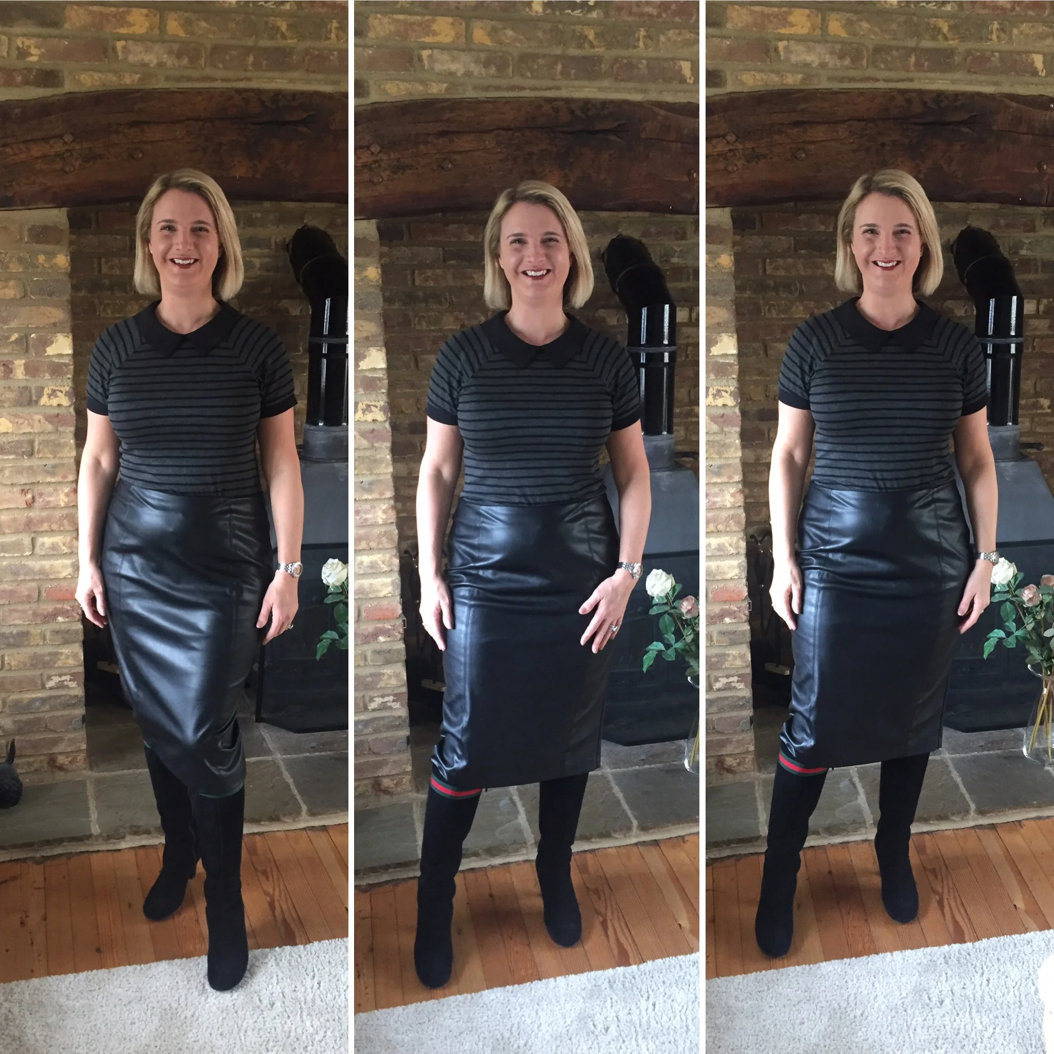 Top from TK Maxx, Skirt from M&S, Boots from Gucci Sunday lunch attire, This skirt from M&S is fantastic, with plenty of stretch to allow the bag to fill, I can't recommend it enough. And now to sit and relax before another busy weekend ahead. :) *FYI; Regina Phalange is the alter ego of Phoebe from Friends and Anastasia Beaverhausen is that of Karen from Will and Grace. 