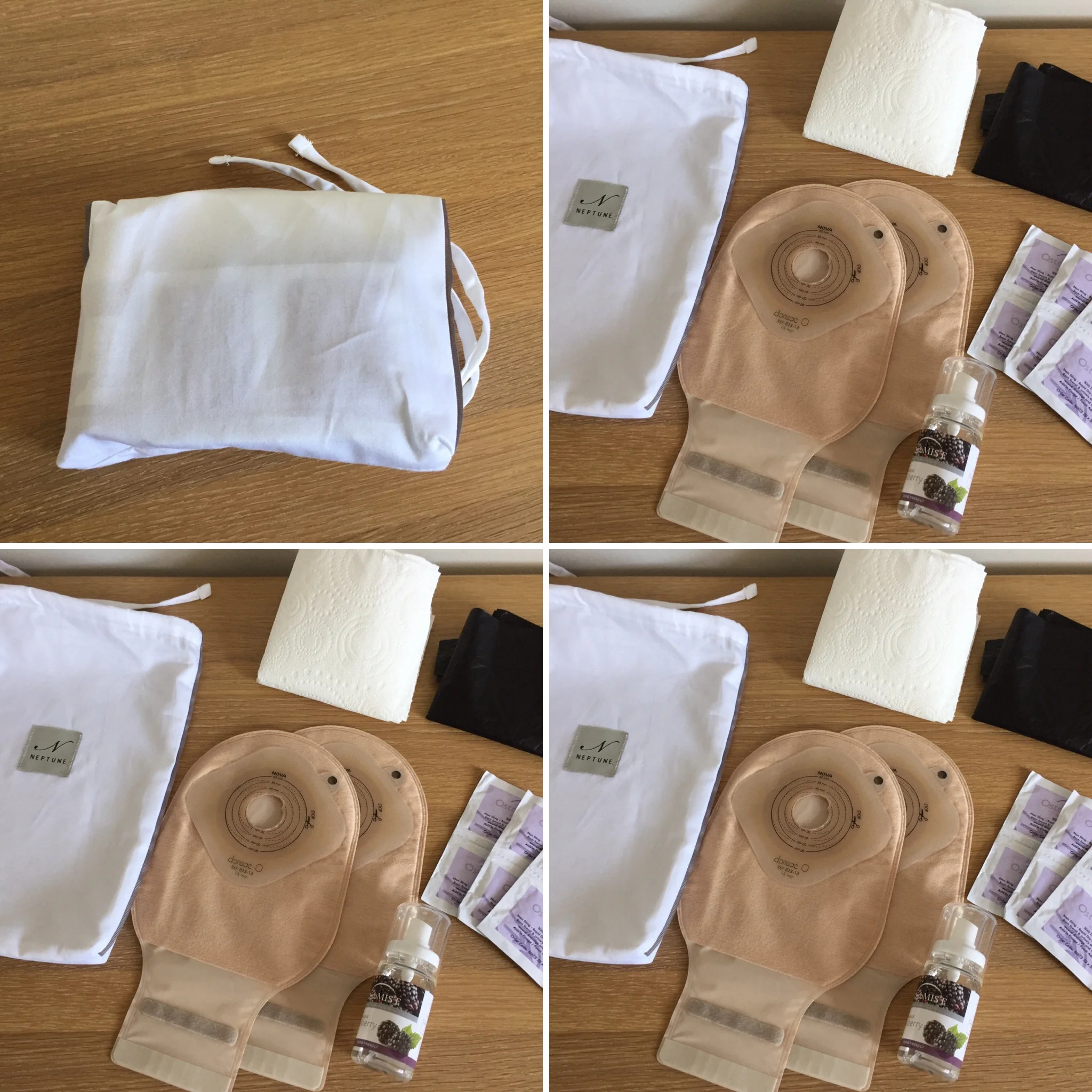 Knowing it would be a long day I packed two spare colostomy bags. To keep the weight I had to carry down to a minimum I pre cut my bags to save taking scissors, as they'd likely be taken off you at the gate anyway. I took Ostoguard wipes for removing the bag instead of spray, and I took a small bottle of room spray, although I wouldn't have needed it, you wouldn't have notice any smell I produced over the smell of the loos anyway. :0 All neatly stowed in a little pouch that I put in my little rucksack. And to finish off the weekend nicely we met up with Kim and the twins for a lovely Sunday roast. To which I wore my normal (boring?) clothes and no tail...