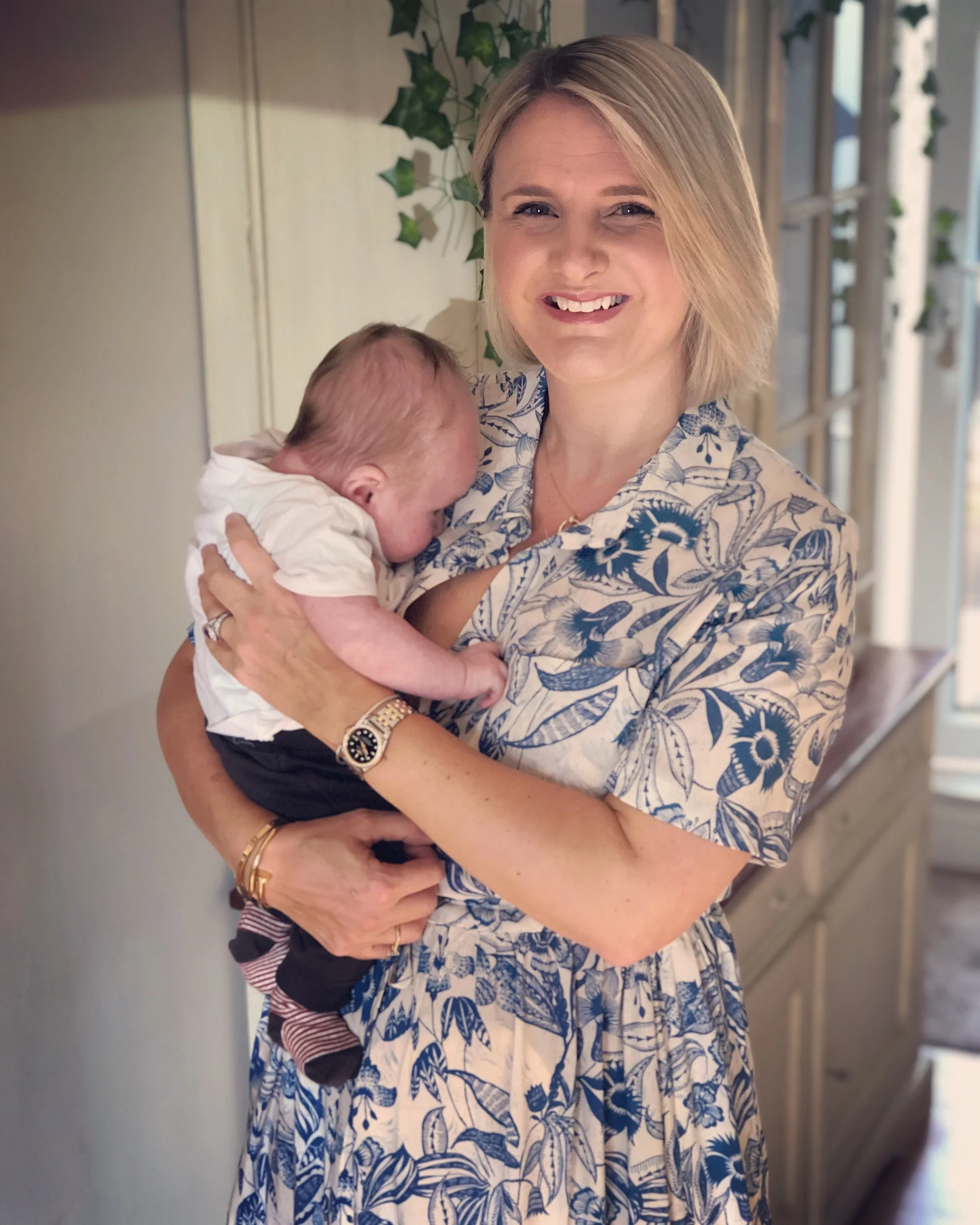 *Dress from Tesco, grandson not included.