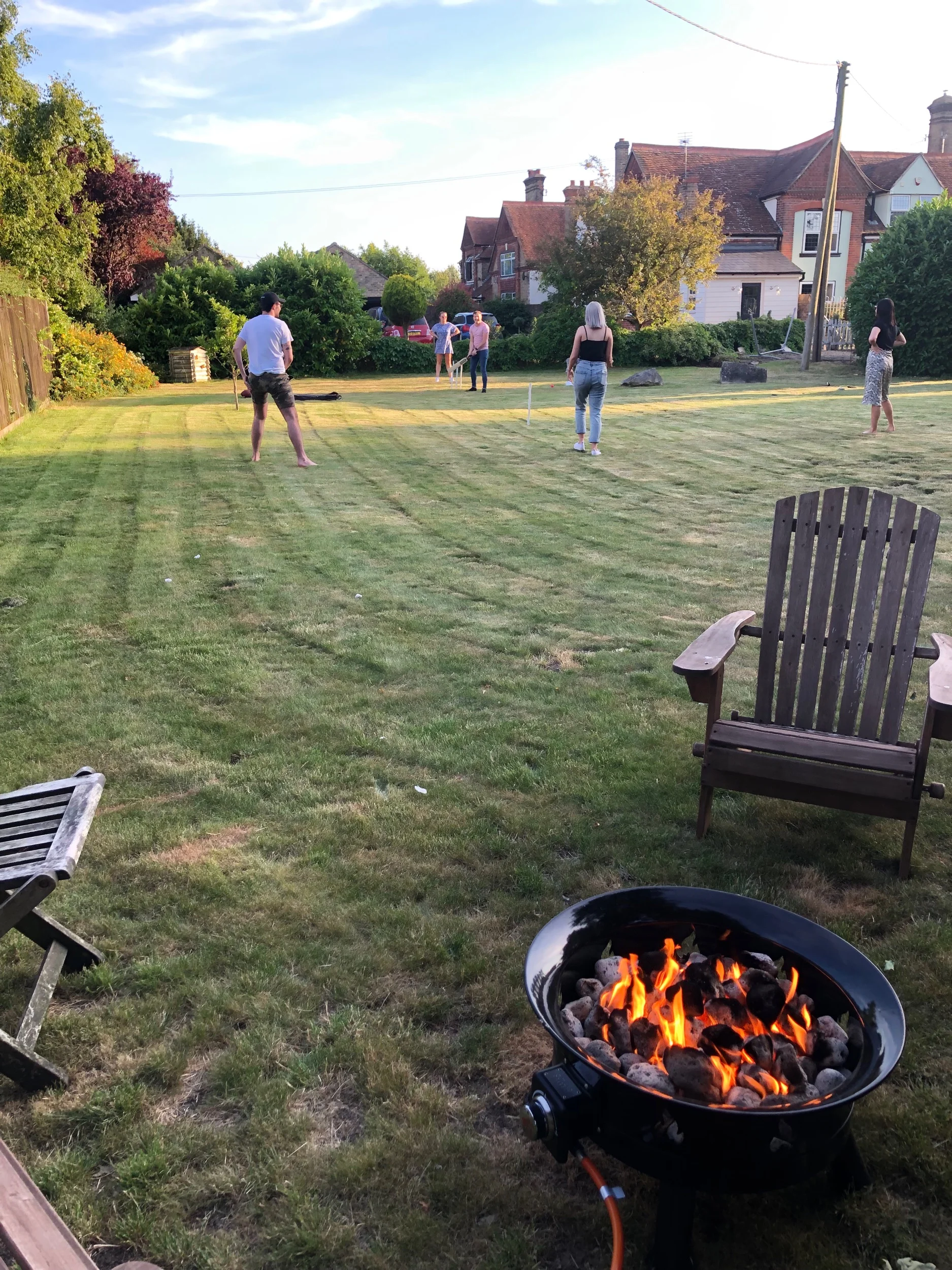 I had to retire early from batting but I still enjoyed watching the others play.