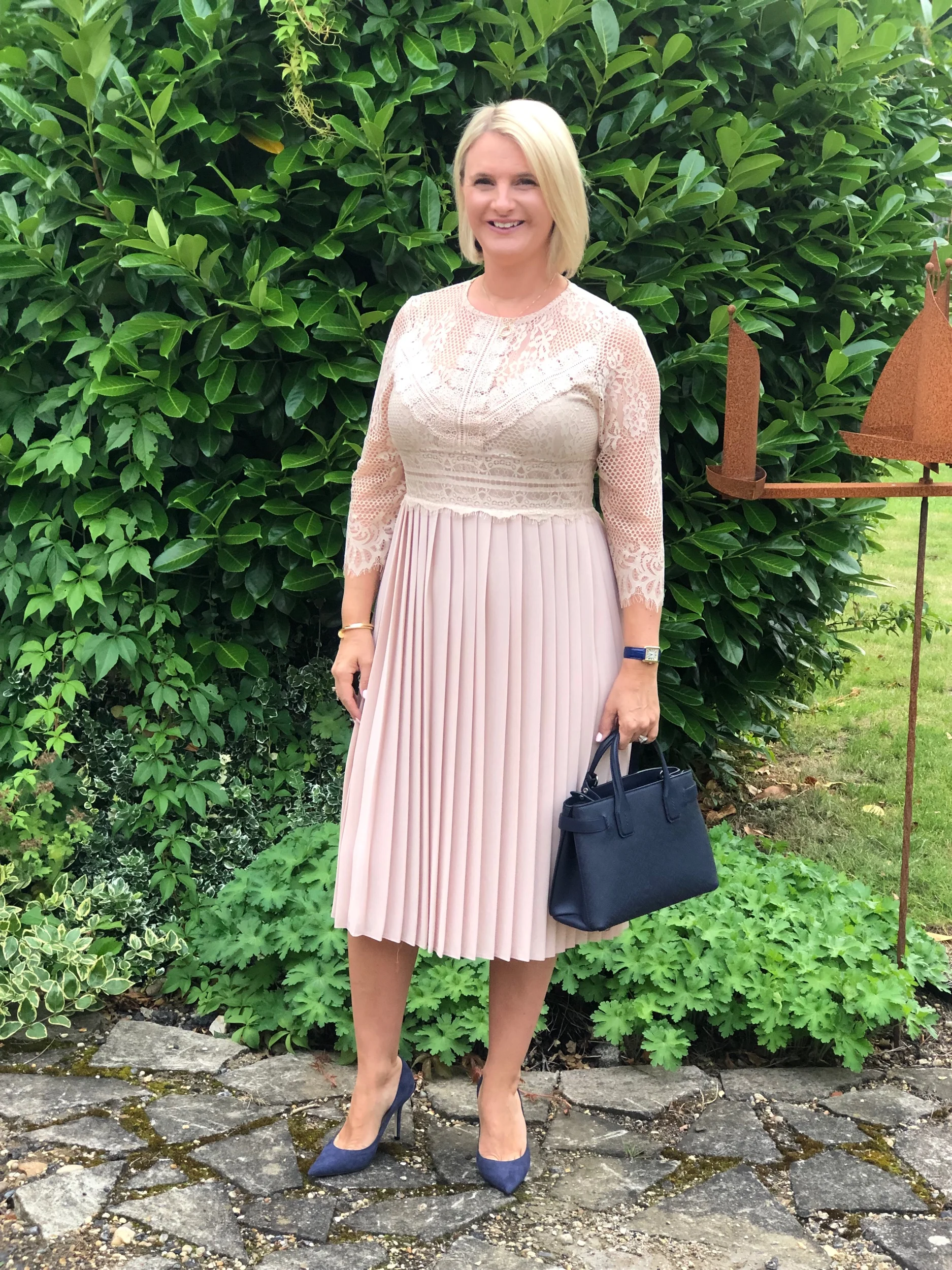 Dress from Zara, Shoes from Jimmy Choo, Bag from Burberry