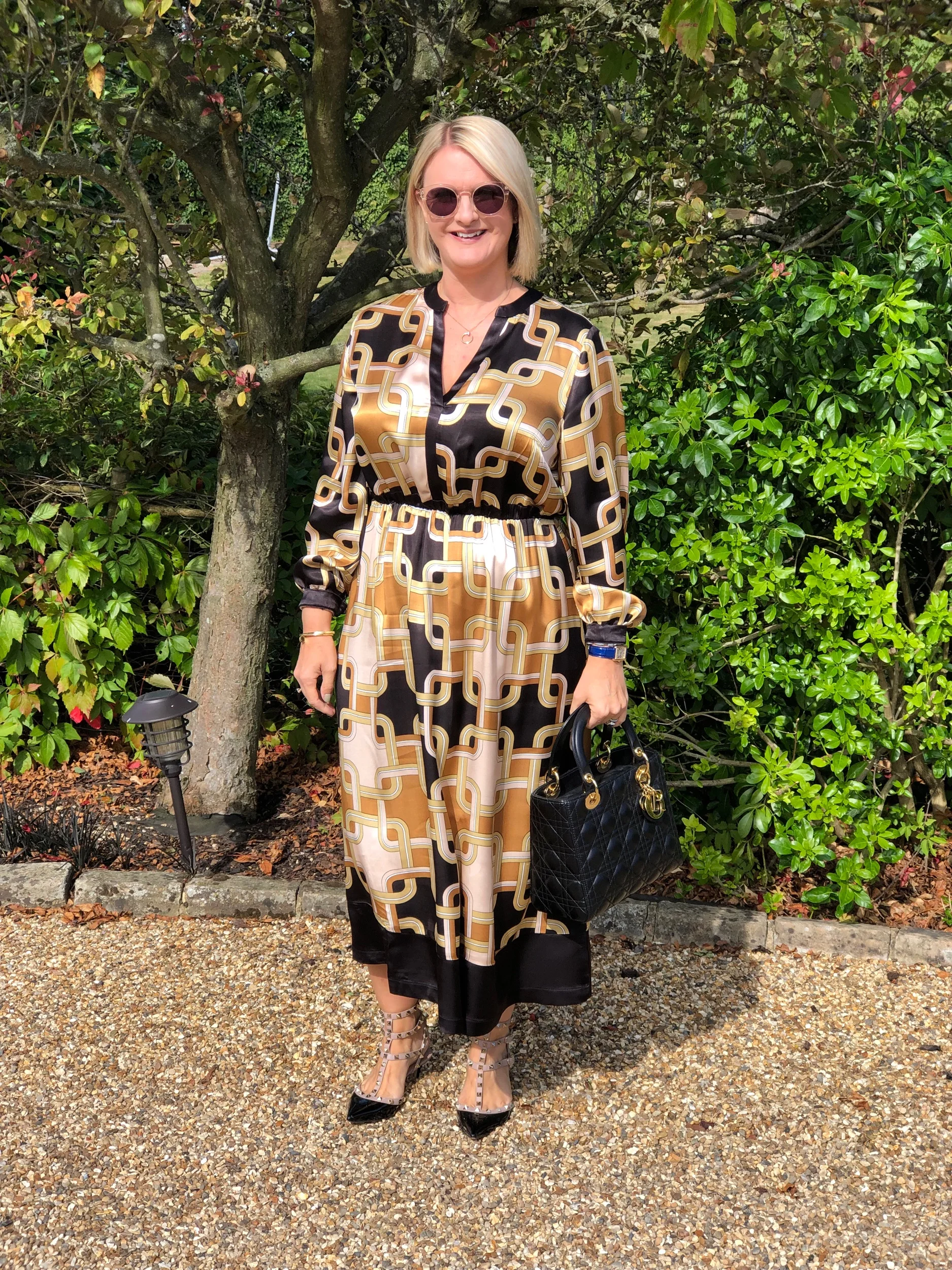 Dress from Richard Allen at H&M, Shoes Valentino Rockstuds, Bag from Christian Dior