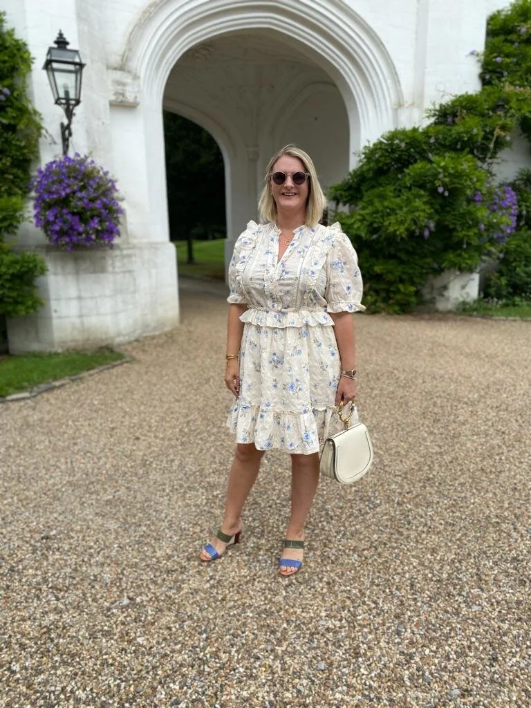 Dress from Nobody’s Child, Shoes from Fendi, Bag from Chloe